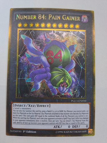 Number 84 Pain Gainer Pgl3-en010 Gold Rare Yugioh 