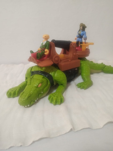Cocodrilo Y Pirata Garfio De Fisher Price Imaginext 2015 (Usado)