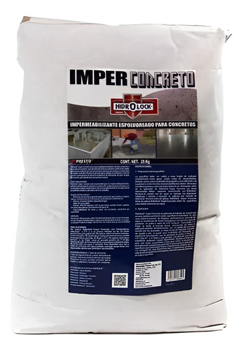 Imper Concreto Hidrolock Seca Humedad Impermeable Saco 25kg