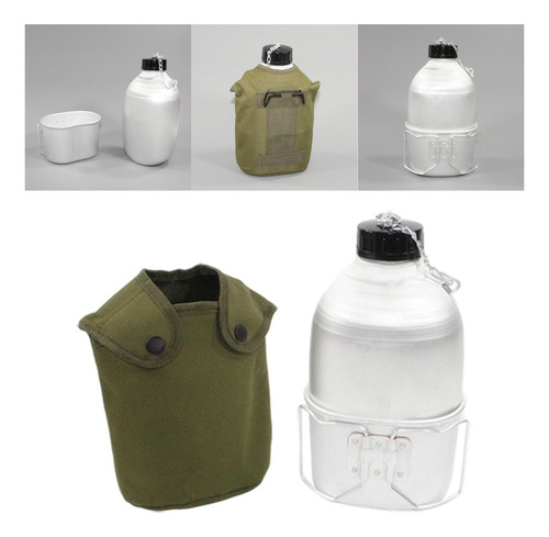 Kit De Hervidor Portátil De 1 Litro Con Botella De Agua Y