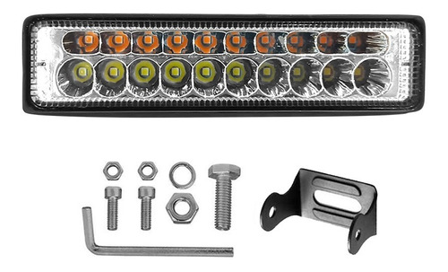 Barra Led 6inch Potente Dual Color Kontrol Para Autos