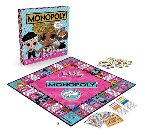 Hasbro Gaming Juego De Mesa Monopoly Lol Surprise