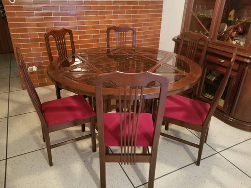 Juego De Comedor De Caoba