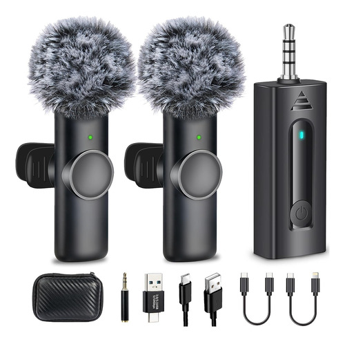 Microfono Inalambrico Para Telefonos Camaras Conector 3.5mm