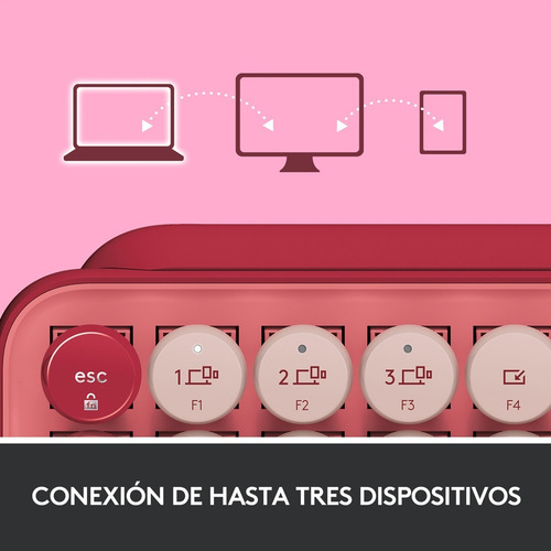 Imagen 5 de 9 de Teclado Inalámbrico Logitech Pop Heartbreaker, Teclas Emojis