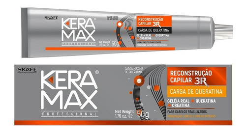 Carga De Queratina Keramax Reconstrução Capilar 50g - Skafe