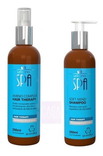 Grandha Urbano Spa Shampoo Soft Mind + Amino Complex 2x250m
