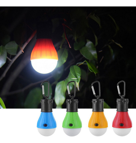 Bombilla Led Portátil Para Tienda De Campaña Con Clip