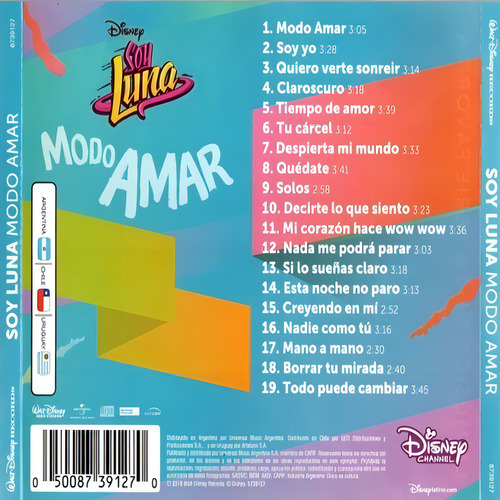 Cd Soy Luna Modo Amor Elenco Disney 2018 Físico