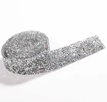 Comprar  Galon Termoadhesivo Falso Strass 2cm Tira Diamond Mercería 