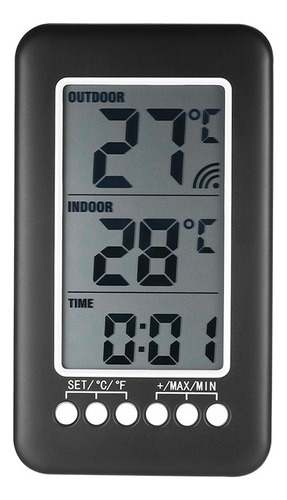 Interior/exterior Digital Medidor De Temperatura Reloj Panta