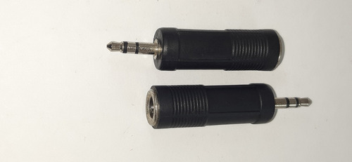 Imagen 3 de 4 de Plug Mini 3.5 Stereo A Jack 6.5 Plástico Y Metal (2 Unids)