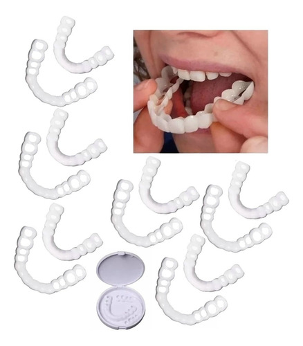 6 Pares Superior E Inferior Prótesis Dentadura Postiço