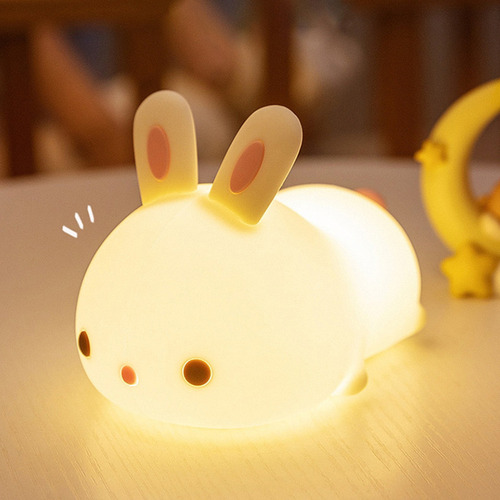 Bonita Lámpara Nocturna Con Forma De Conejito, Iluminación S