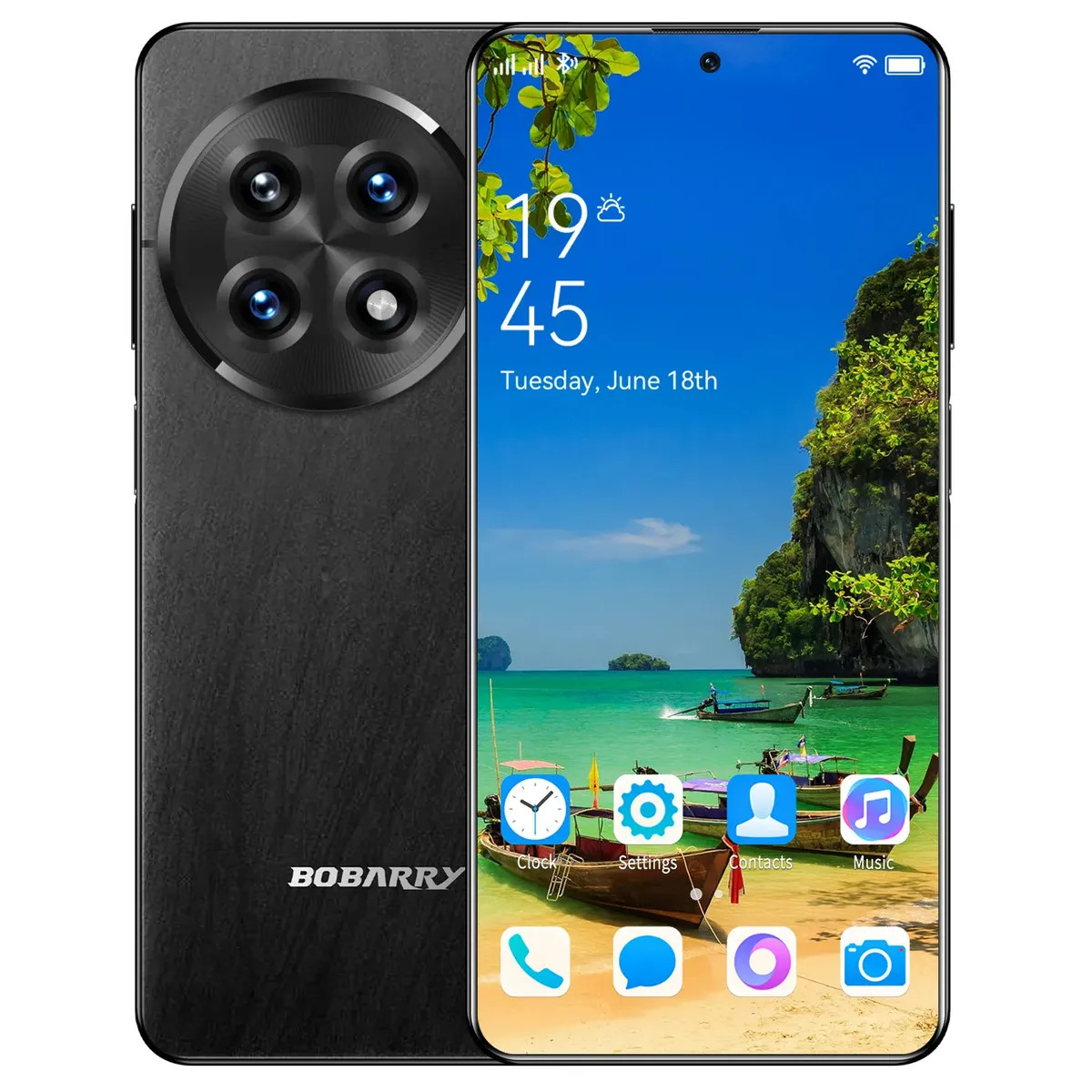 Celular Smartphone 5G Tela 6.78 HD Ultra 16GB+512GB Câmera 48MP Traseira 24MP Frontal Bateria 5500mAh preto