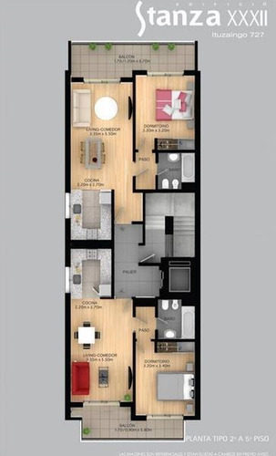 Imagen 12 de 16 de Departamento De 1 Dormitorio A La Venta En Excelente Zona. Rosario. Cerca De Universidades. Calidad Stanza