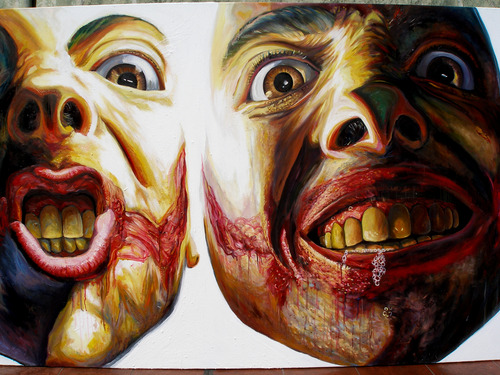 Pintura: Show Time! . La Rocca. Arte Microconceptual.