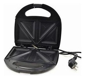 Sandwichera Tostadora De Panes 750w Color Negro Sokany