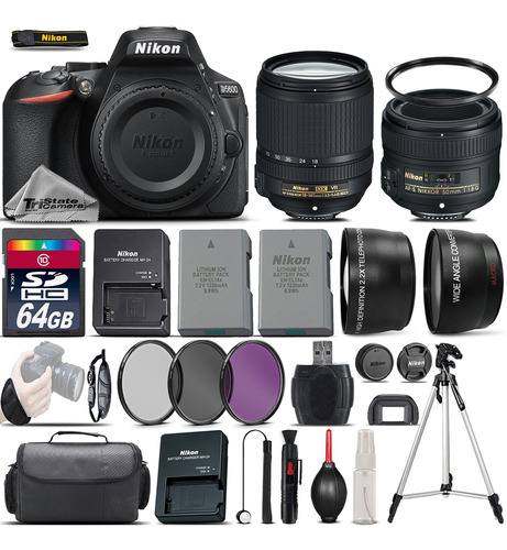 Cámara Dslr Nikon D5600 Incluye Lente 18-140mm Vr Y Lente