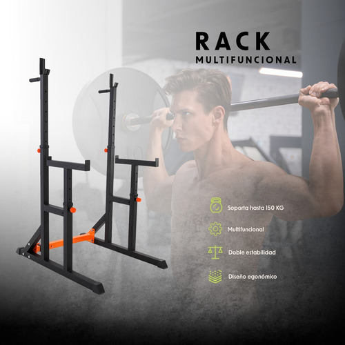 Rack Multifuncional Para Fondos Sentadillas Bywell