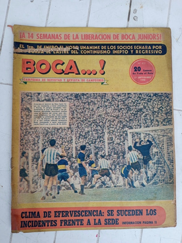Revista Boca Juniors N.211 - 27/09/1946 Boca Racing