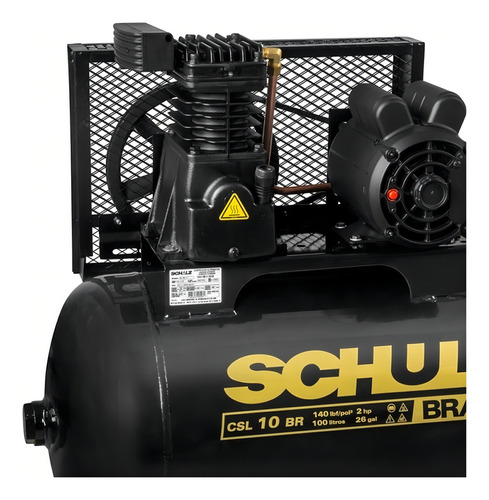 Compressor De Ar Elétrico Schulz Bravo Csl 10 Br/100 2cv