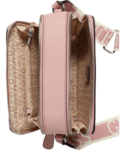 Bolsa Guess Factory Sf961470-poe Acabado de los herrajes Níquel Color Rosa claro Correa de hombro Rosa claro Diseño de la tela Lisa