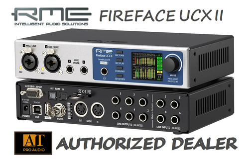 Interface Áudio Usb 8x8 Digital 12 I/o Rme Fireface Ucx Ii
