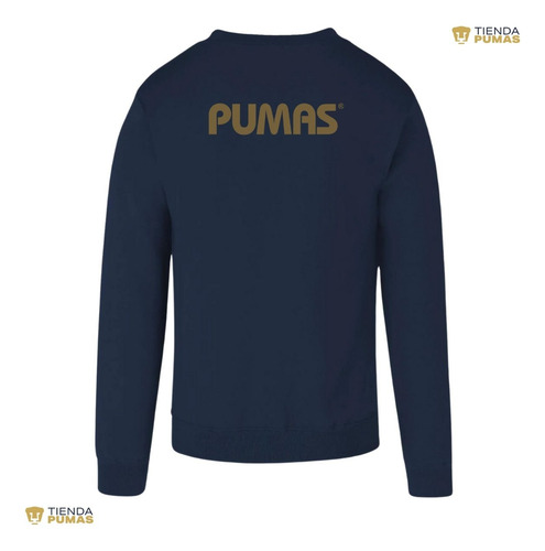 Sudadera Pumas Unam Hombre Deportiva Logo Dorado