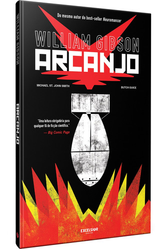 Arcanjo, de Gibson, William. Editorial Excelsior, capa dura em português, 2019