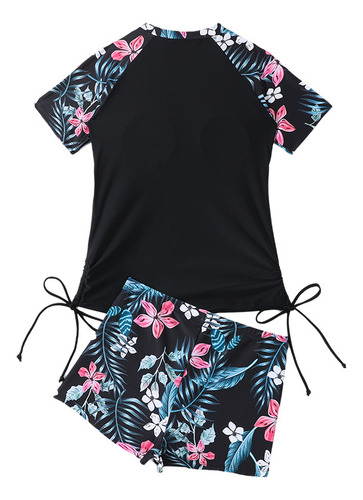 Conjunto De Traje De Baño De Dos Piezas Con Estampado Tropic