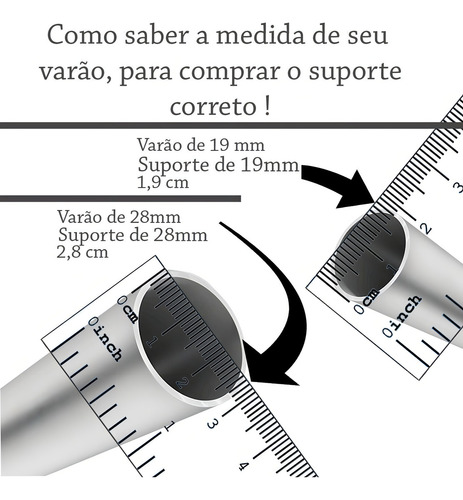 Soporte de techo de yeso de aluminio blanco de 28 mm, 2 piezas