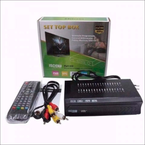 Conversor Tv Sinal Digital Isdb-t Set Top Box Full Hd Hdmi