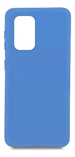 Capinha Celular Galaxy A32 4g Silicone Cover Aveludado Cor Azul-claro Sem Protetor De Câmera