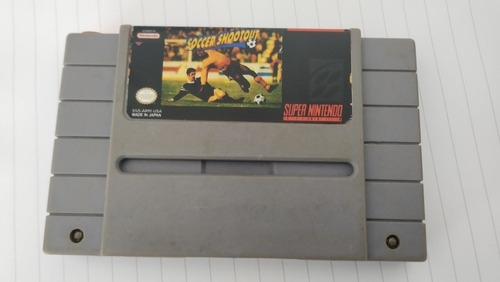 Capcom Soccer Shootout Super Nintendo Snes Label Custo Copia