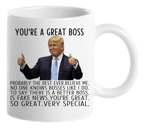 Trump Taza De Café Eres Un Gran Jefe - Cumpleaños Día Del Pa