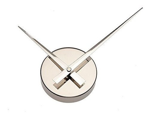 Tiim® Reloj De Pared De Aluminio Brillante Elegante Simple,