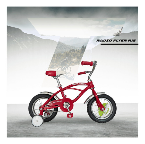 Bicicleta R12 Infantil Con Ruedas De Apoyo Radio Flyer Monk