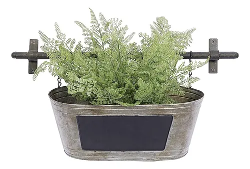 comprar ~? Jardinera Colgante De Pared De Metal Deco 79, 24  X 7  X 
