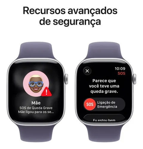 Apple Watch Series 11 GPS + Cellular - Caixa prateada de alumínio