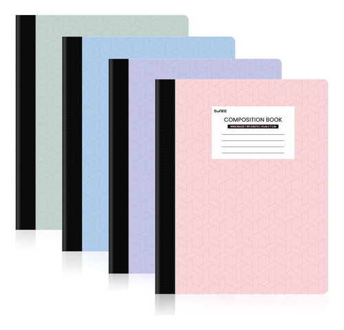 Sunee Composition Cuadernos (pack Of 4) - Paper Ray...