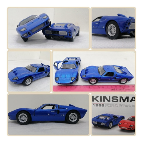 Ford Gt Mk Il 1966, Metal Diecast, Escala 1/32, 13cms Largo 