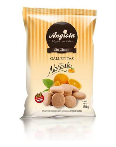 Galletitas Dulces Angiola Sin Tacc 3 X 130gr A Eleccion