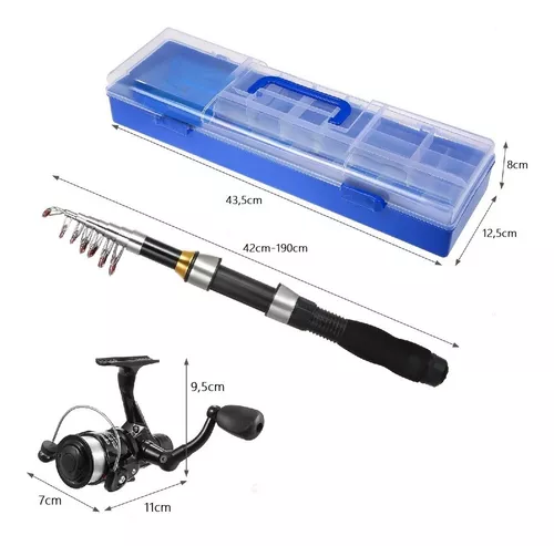 Kit Pesca Caja + 70 Articulos ! Armado Líneas Super Completa