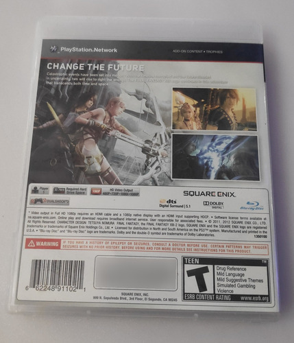 Jogo Final Fantasy 13-2 (ps3 - Mídia Física) (Usado)