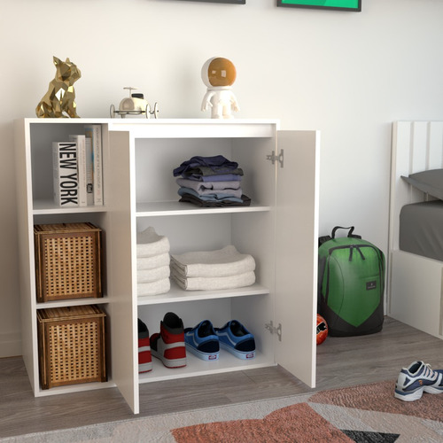 Comoda Chifonier Mueble Multifunción Armario Dormitorio Color Blanco
