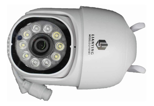 Cámara De Seguridad Exteriores Hd 1080p Wi-fi Con Alarma Led Color Blanco