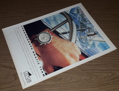 P473 Clipping Publicidad Reloj Cronómetro Lotus Año 1992 (Usado)
