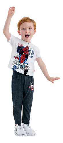 Conjunto 2 Pzs Playera Pantalón Bebé 1198234 Spiderman