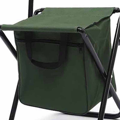 Silla Plegable Para Acampar Al Aire Libre Con Bolsa Verde
